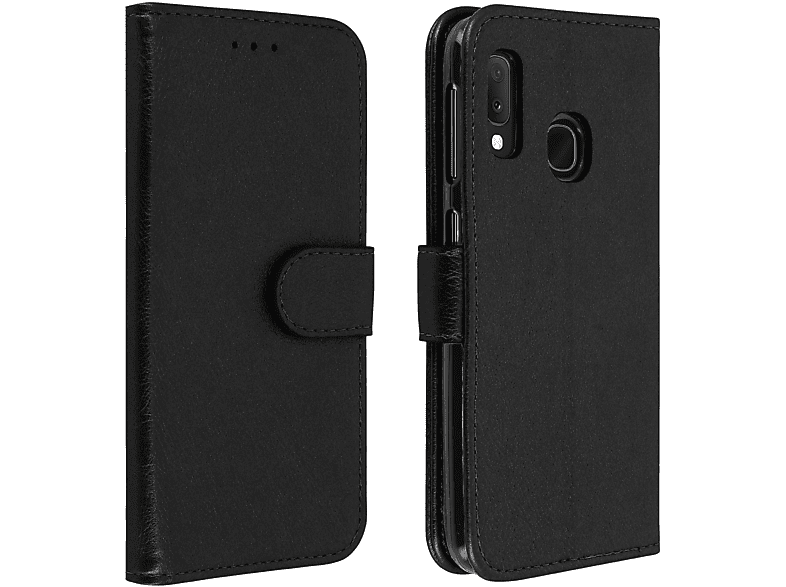 AVIZAR Chester Bookcover, Series, Galaxy Samsung, Schwarz A20e