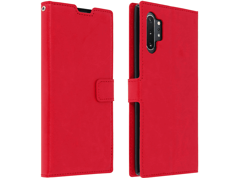 AVIZAR Vintage Series, Bookcover, Samsung, Galaxy Note 10 Plus, Rot