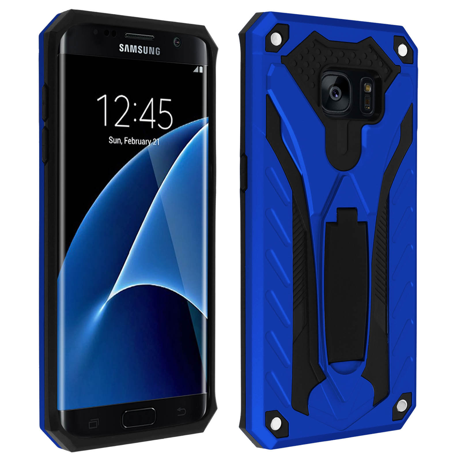S7 Series, Blau Galaxy AVIZAR Samsung, Phantom Edge, Backcover,