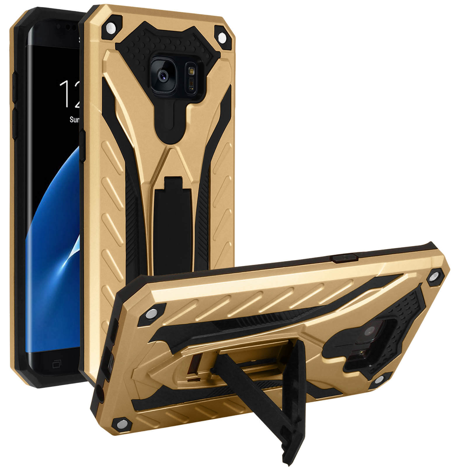 AVIZAR Phantom Series, S7 Gold Edge, Backcover, Galaxy Samsung