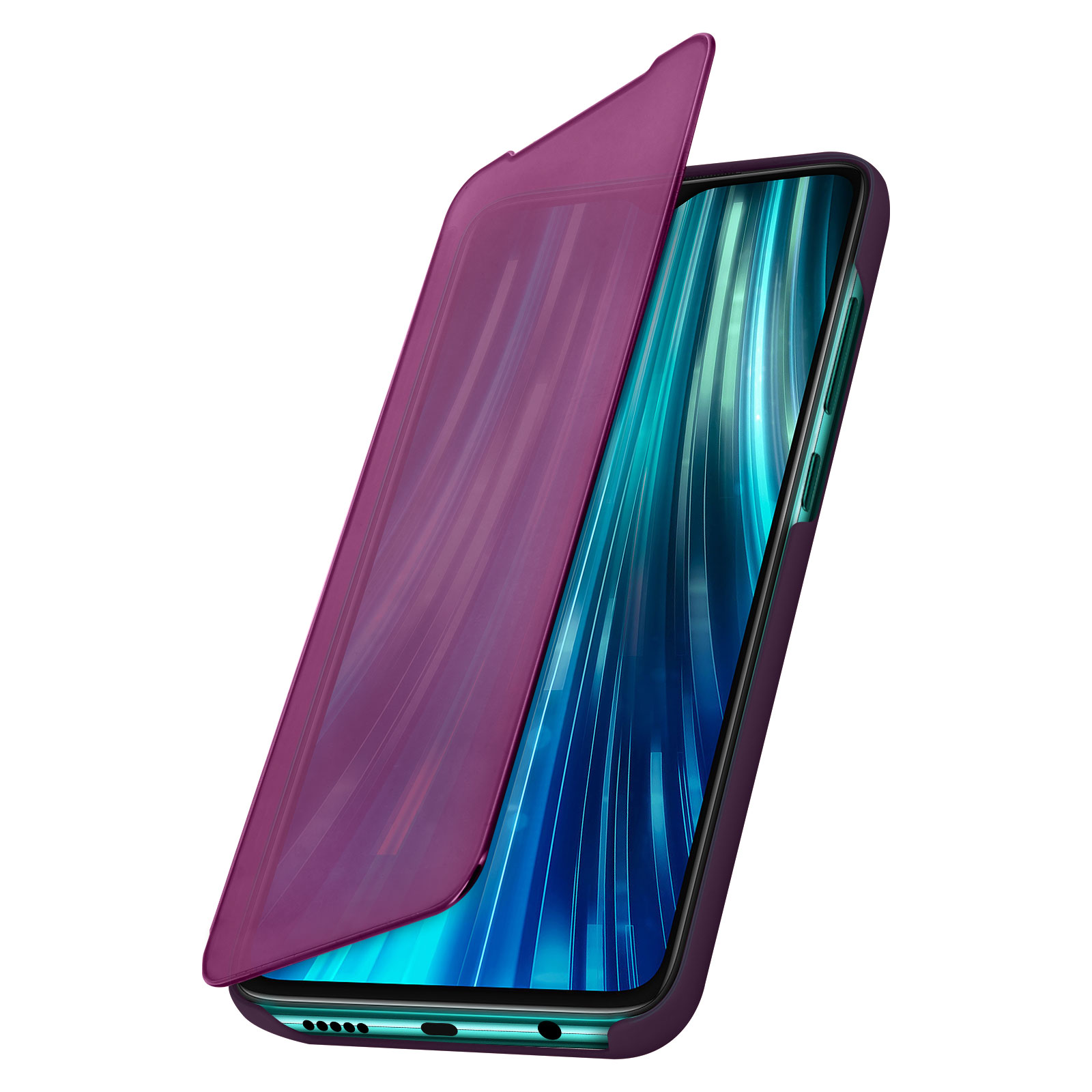 AVIZAR Spiegeleffekt Series, Bookcover, Xiaomi, Pro, 8 Note Redmi Violett