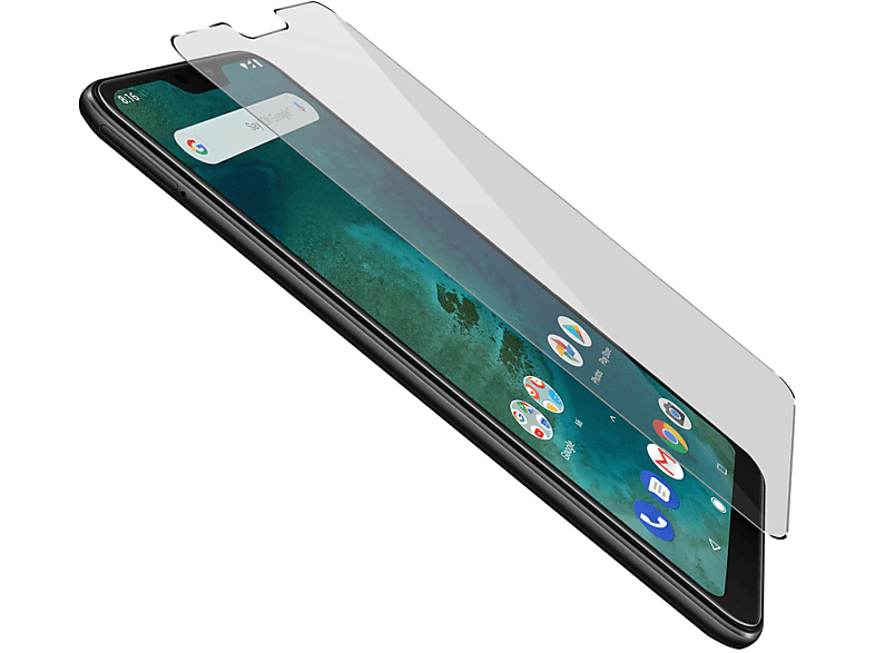 AVIZAR Gehärtetes Glas Schutzfolie Glas-Folien(für A2 Xiaomi mit Mi Lite) 9H Härtegrad