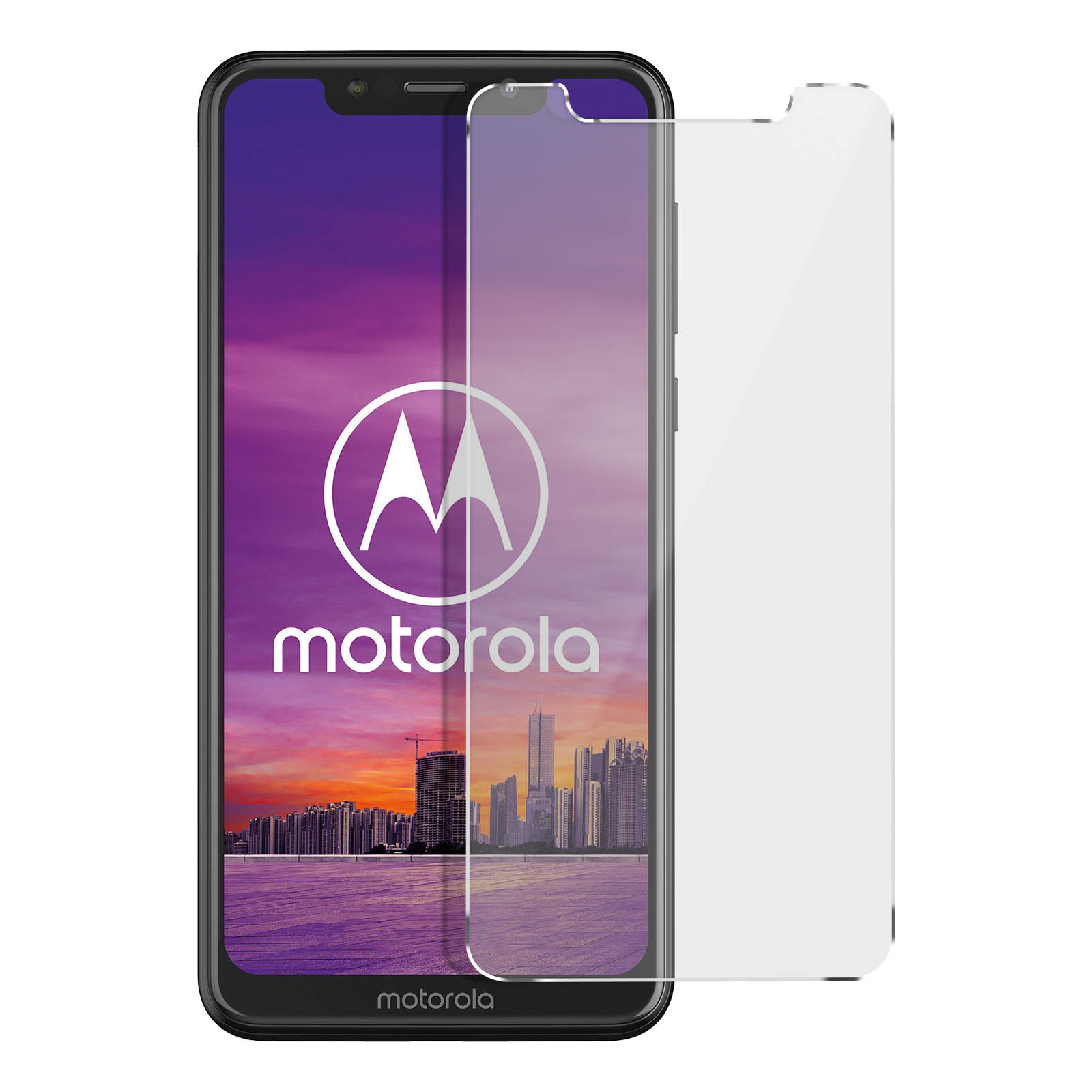 Motorola AVIZAR Härtegrad Motorola 9H Schutzfolie One) mit Glas Gehärtetes Glas-Folien(für