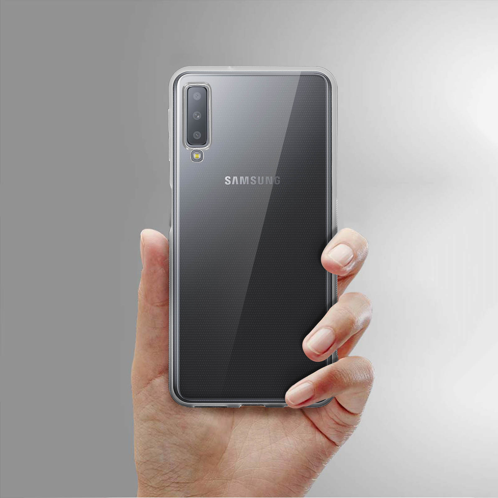 AVIZAR Set Series, A7 2018, Backcover, Galaxy Transparent Samsung
