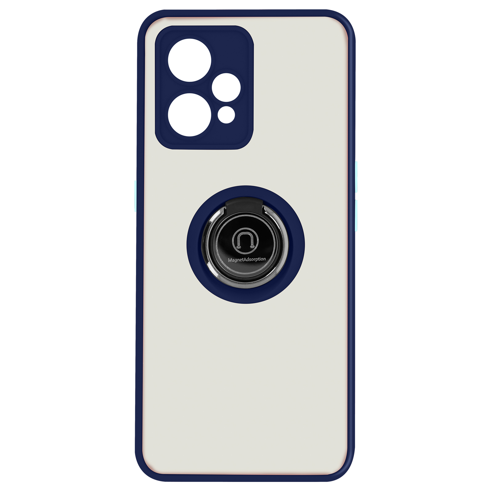 AVIZAR Handyhülle mit Ring-Halterung Series, Realme Realme, 9 4G, Blau Backcover