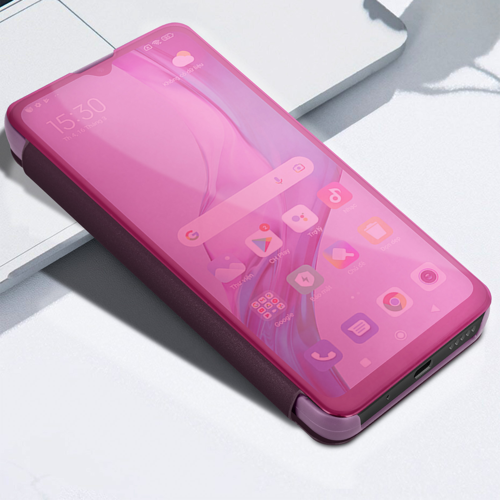 Violett Series, Bookcover, Redmi AVIZAR Xiaomi, 10C, Spiegeleffekt