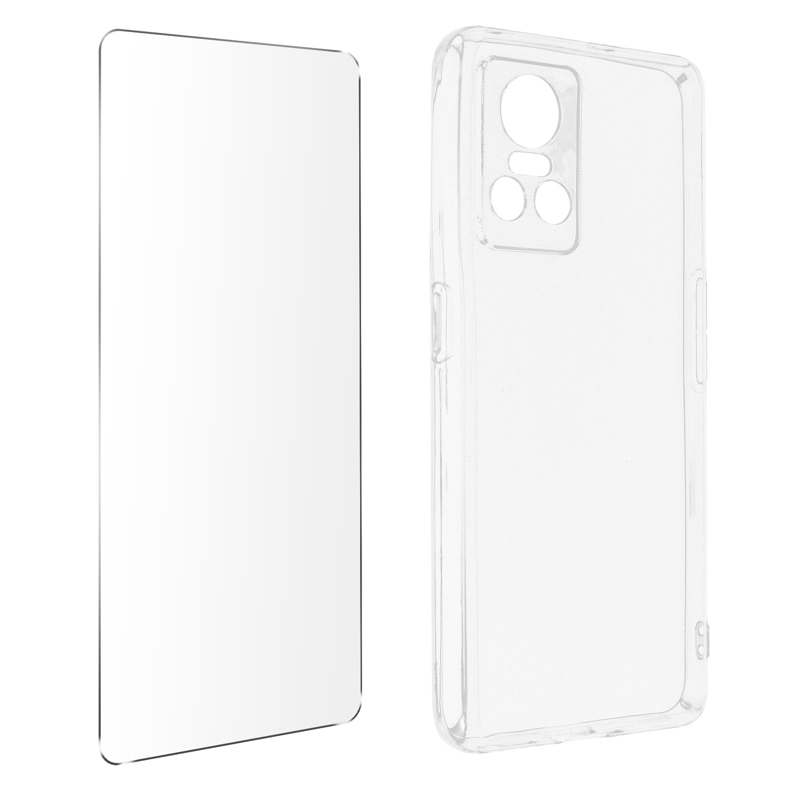 AVIZAR 360 Schutz, Folie und Realme, Series, Backcover, 3, GT Hülle Transparent Neo