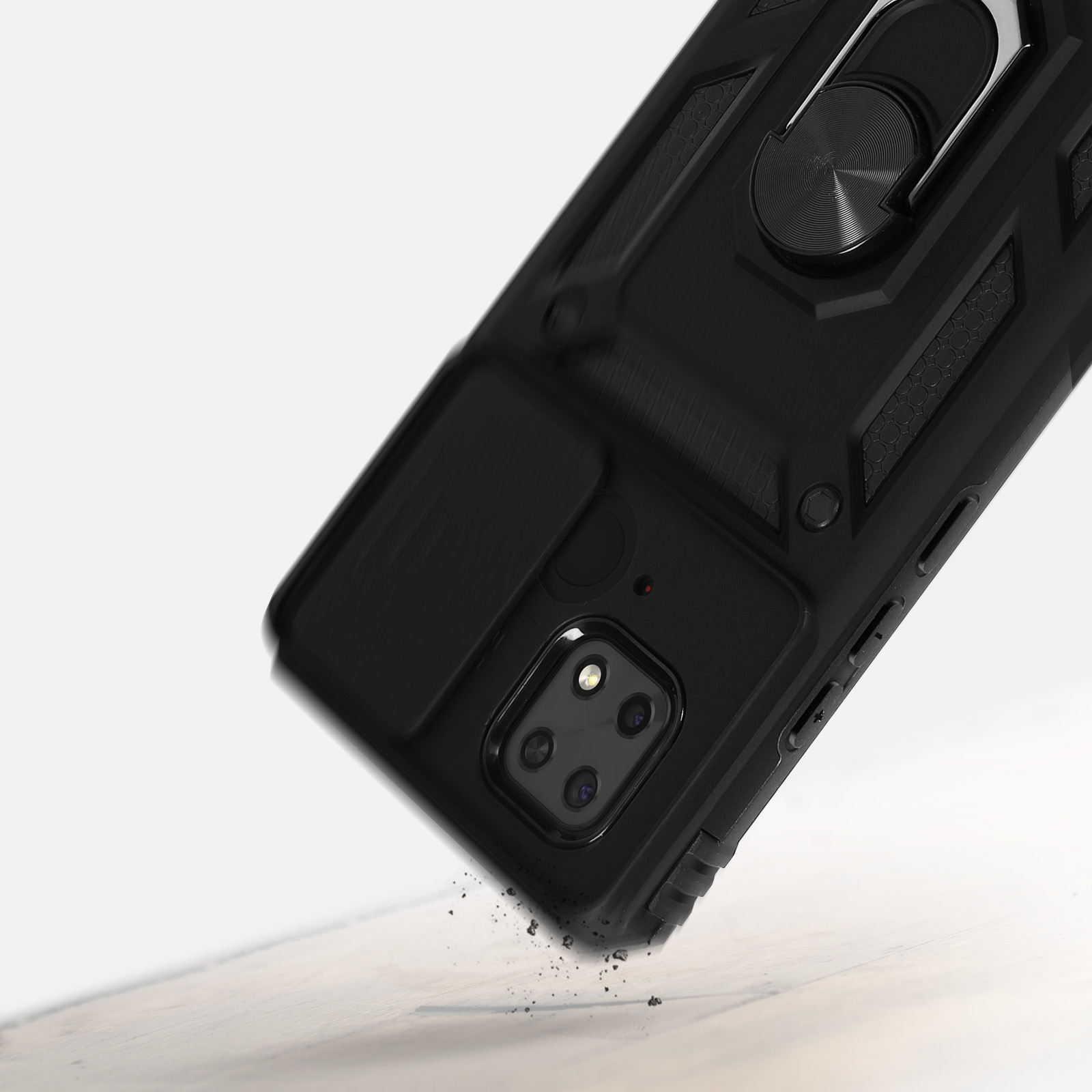 Kameraschutz Xiaomi, Handyhülle Redmi 10C, Backcover, mit Schwarz AVIZAR Series,