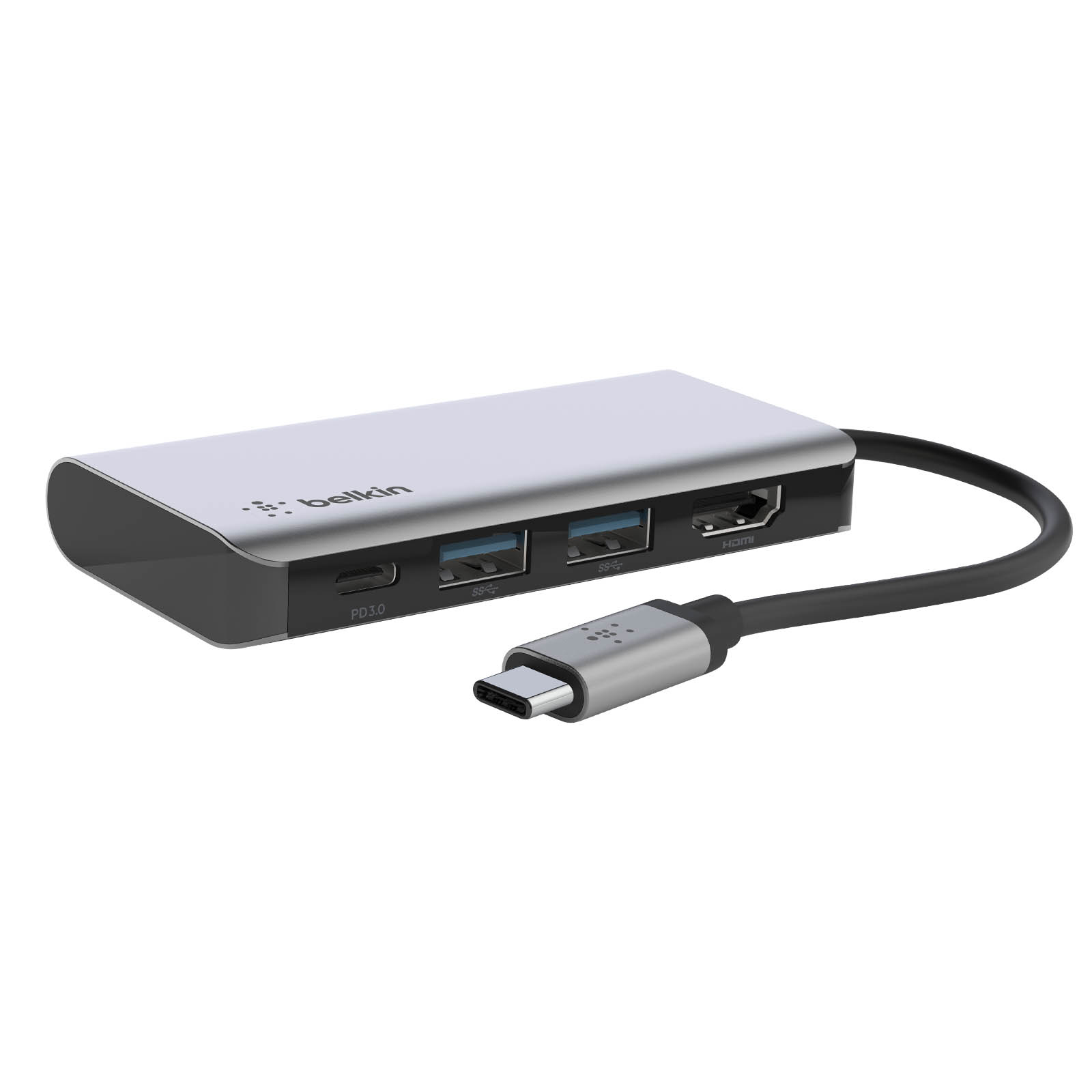 Hub Silber USB-C / / Universal, BELKIN USB-C USB HDMI Ladegerät auf