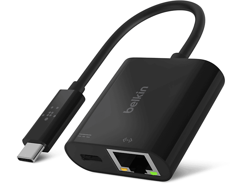 BELKIN USBC / Adapter RJ45 Adapter Universal, Schwarz