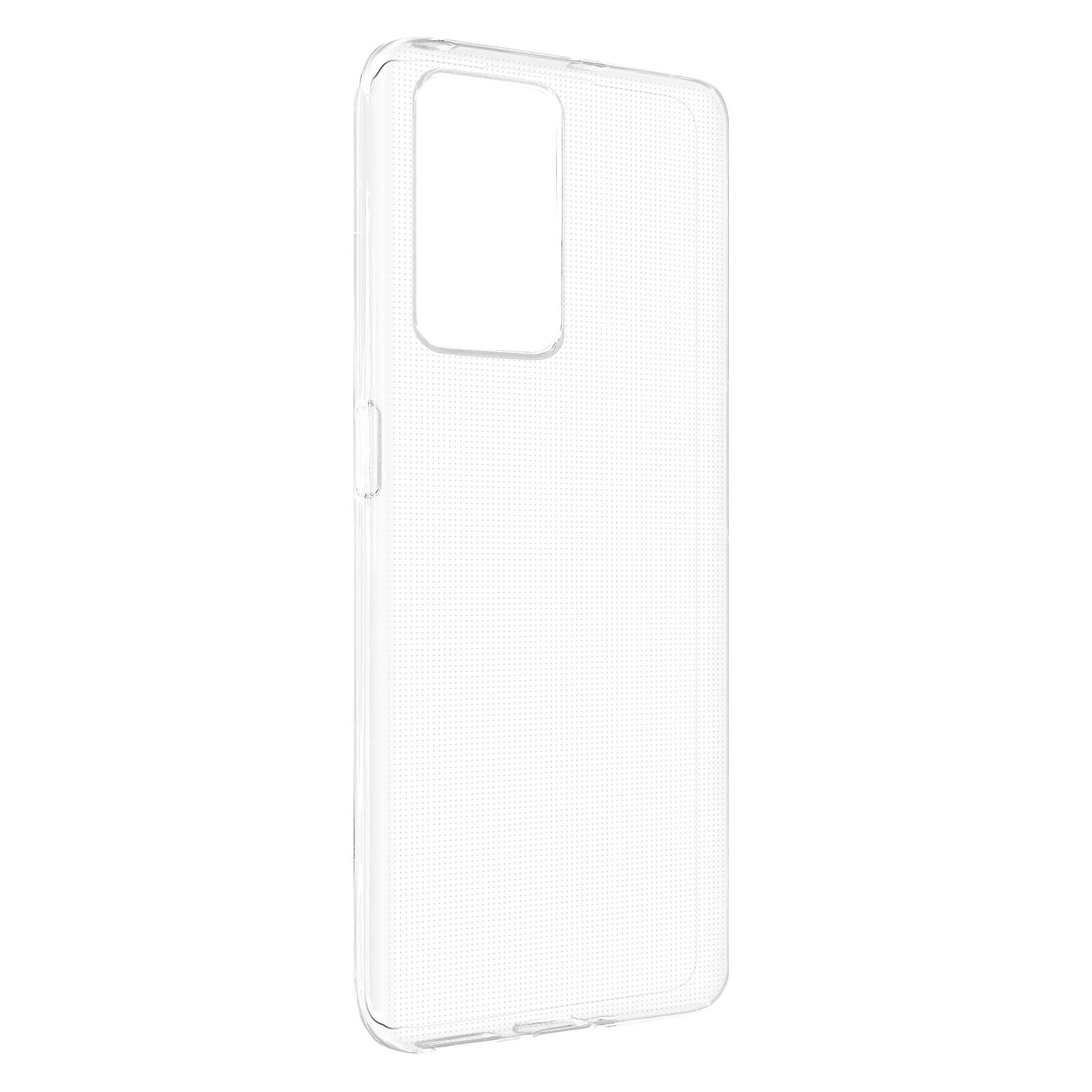 Transparente Handyhülle. Es ist transparent und hat einen Kameraausschnitt.