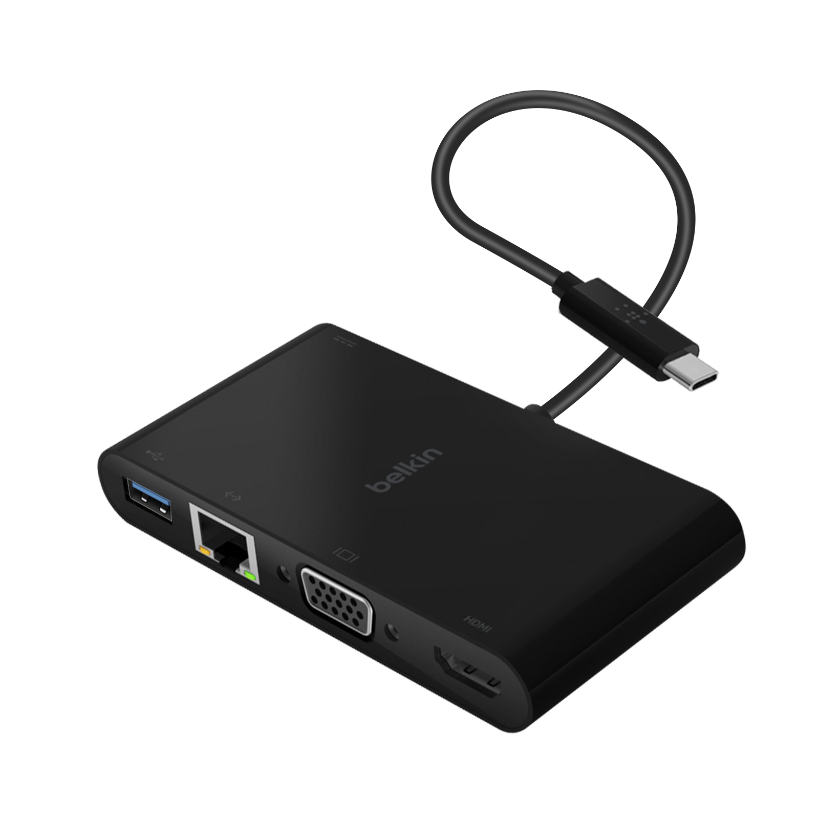 BELKIN USB-C / / auf HDMI Schwarz USB/ VGA Ladegerät Universal, Ethernet Hub
