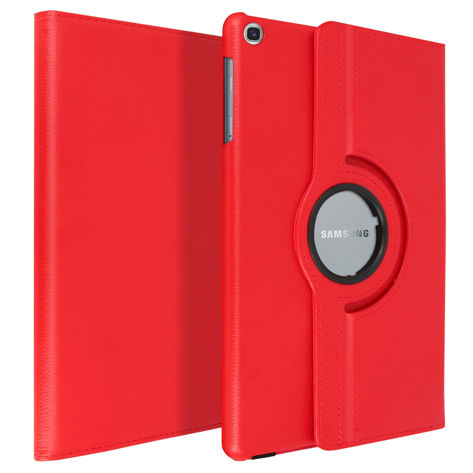 Rot AVIZAR für Samsung Etui 360 Kunstleder, Series Bookcover