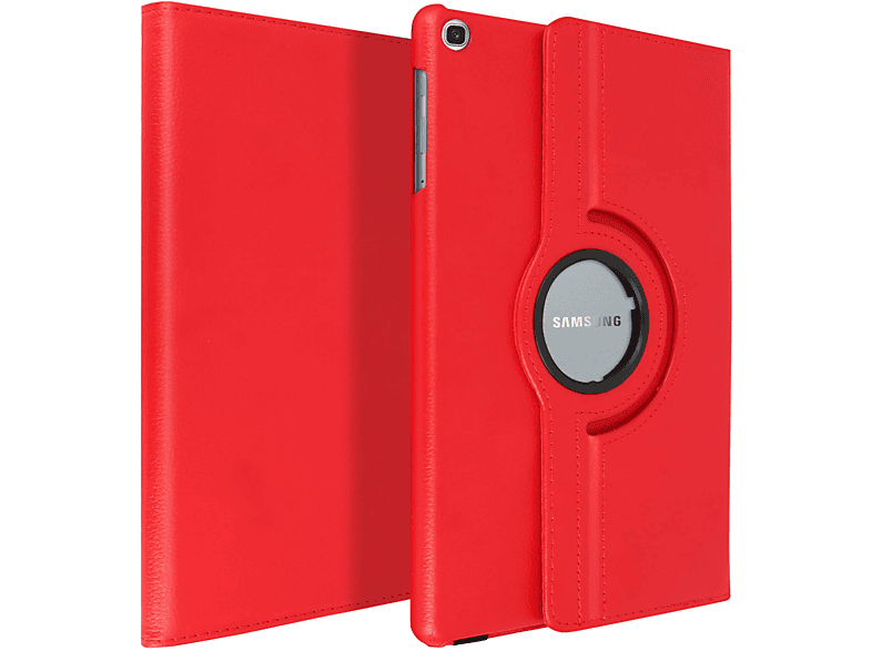 Rot AVIZAR für Samsung Etui 360 Kunstleder, Series Bookcover