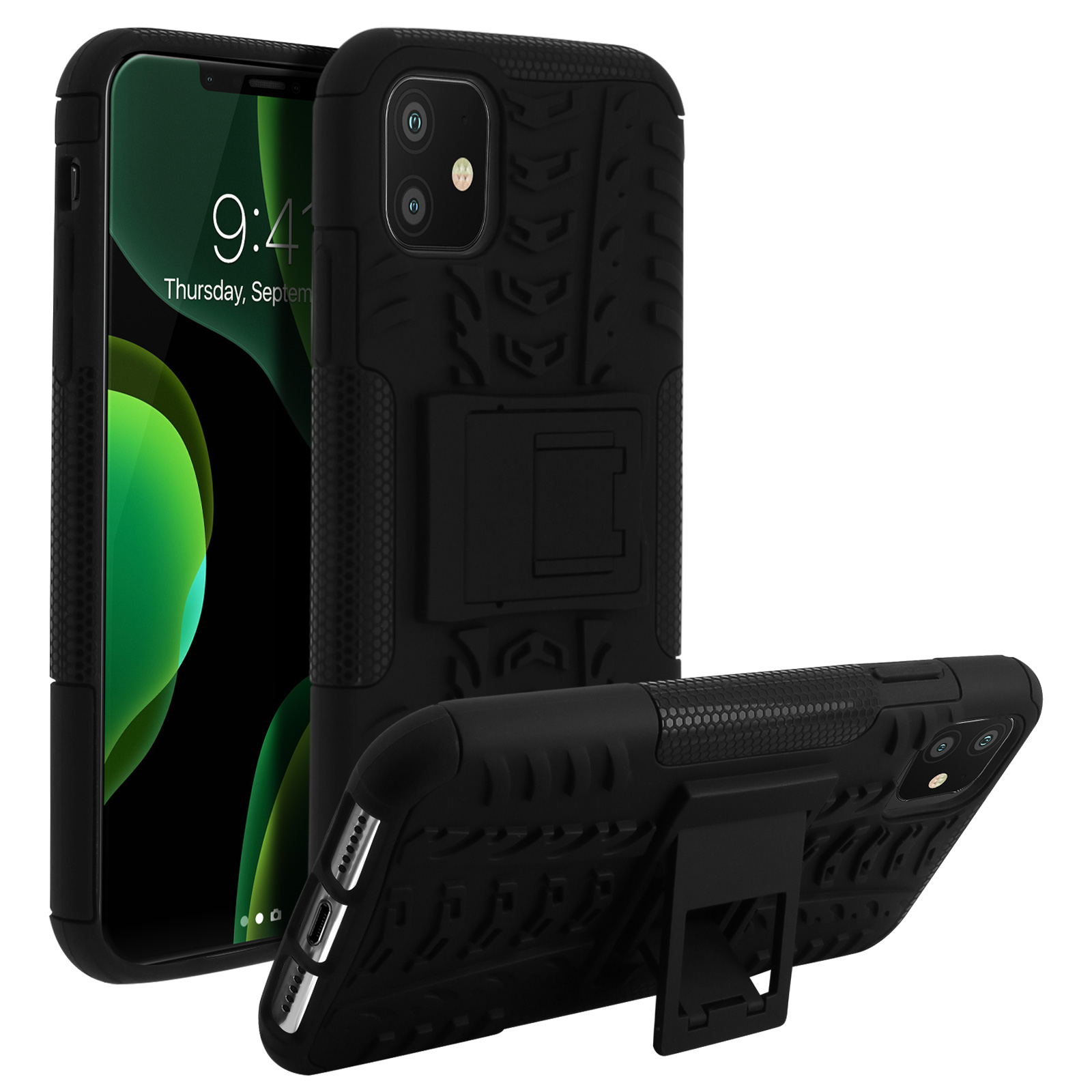 AVIZAR Quadro Series, Backcover, Apple, Schwarz iPhone 11