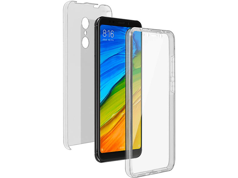 Xiaomi, Full Series, Redmi Transparent 5, AVIZAR Cover, Rundumschutz