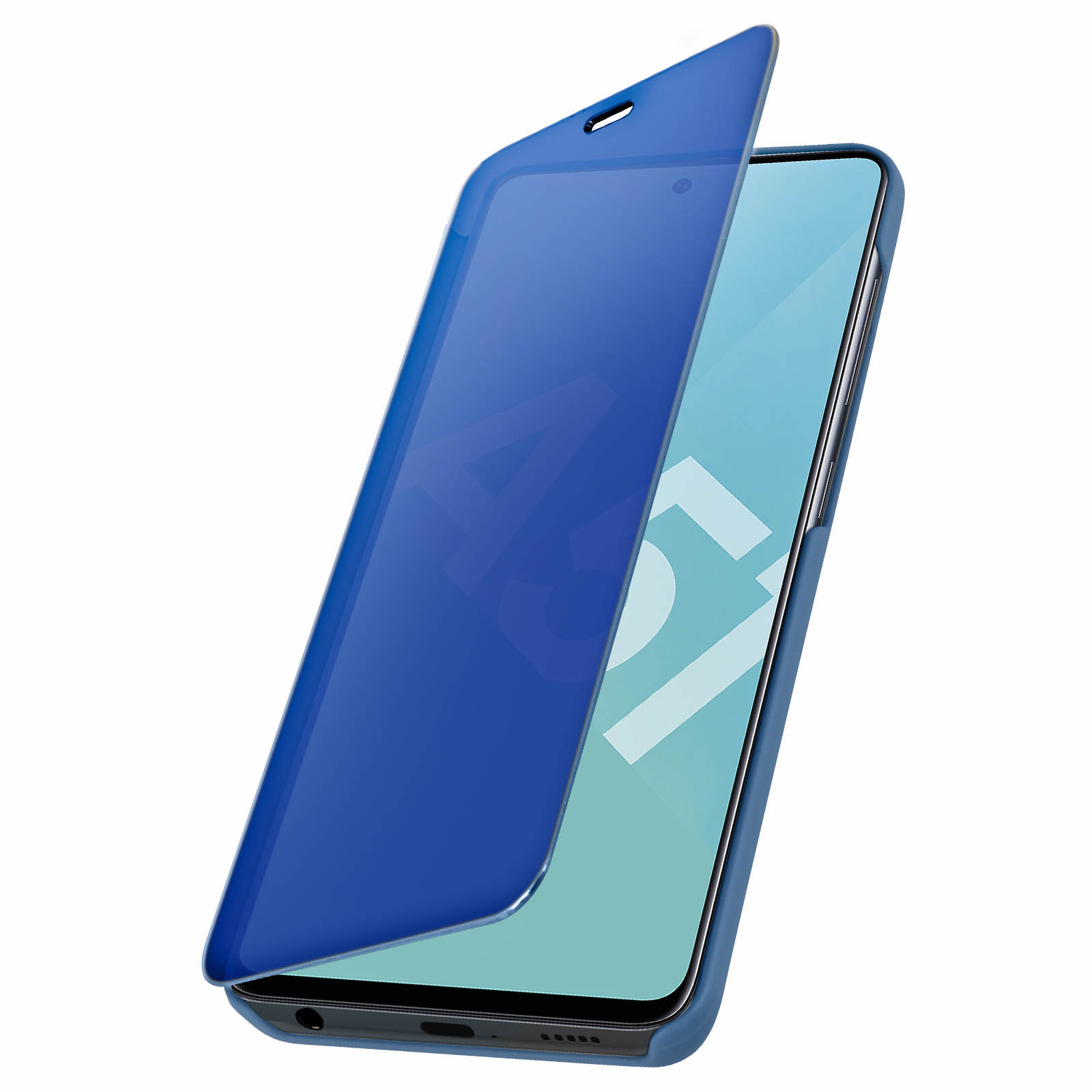 AVIZAR Spiegeleffekt Series, Galaxy Blau Samsung, Bookcover, A51