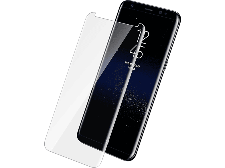 AVIZAR Gehärtetes Glas Schutzfolie mit 9H Härtegrad Glas-Folien(für Samsung Galaxy S8 Plus)
