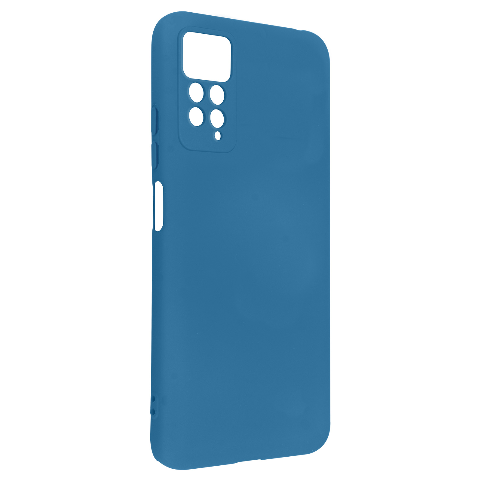 Blauwe telefoonhoes. Het beschermt een smartphone.