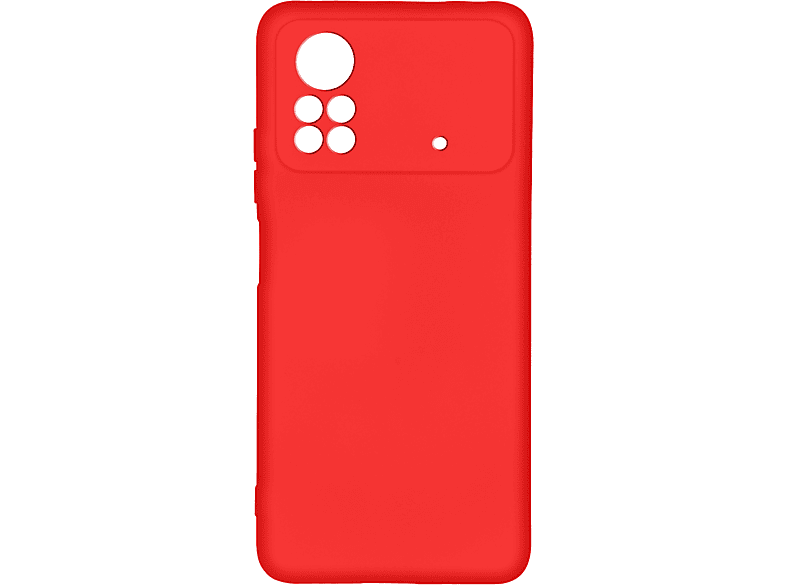 AVIZAR Soft Touch Hülle Series, Backcover, Xiaomi, Poco X4 Pro 5G, Rot