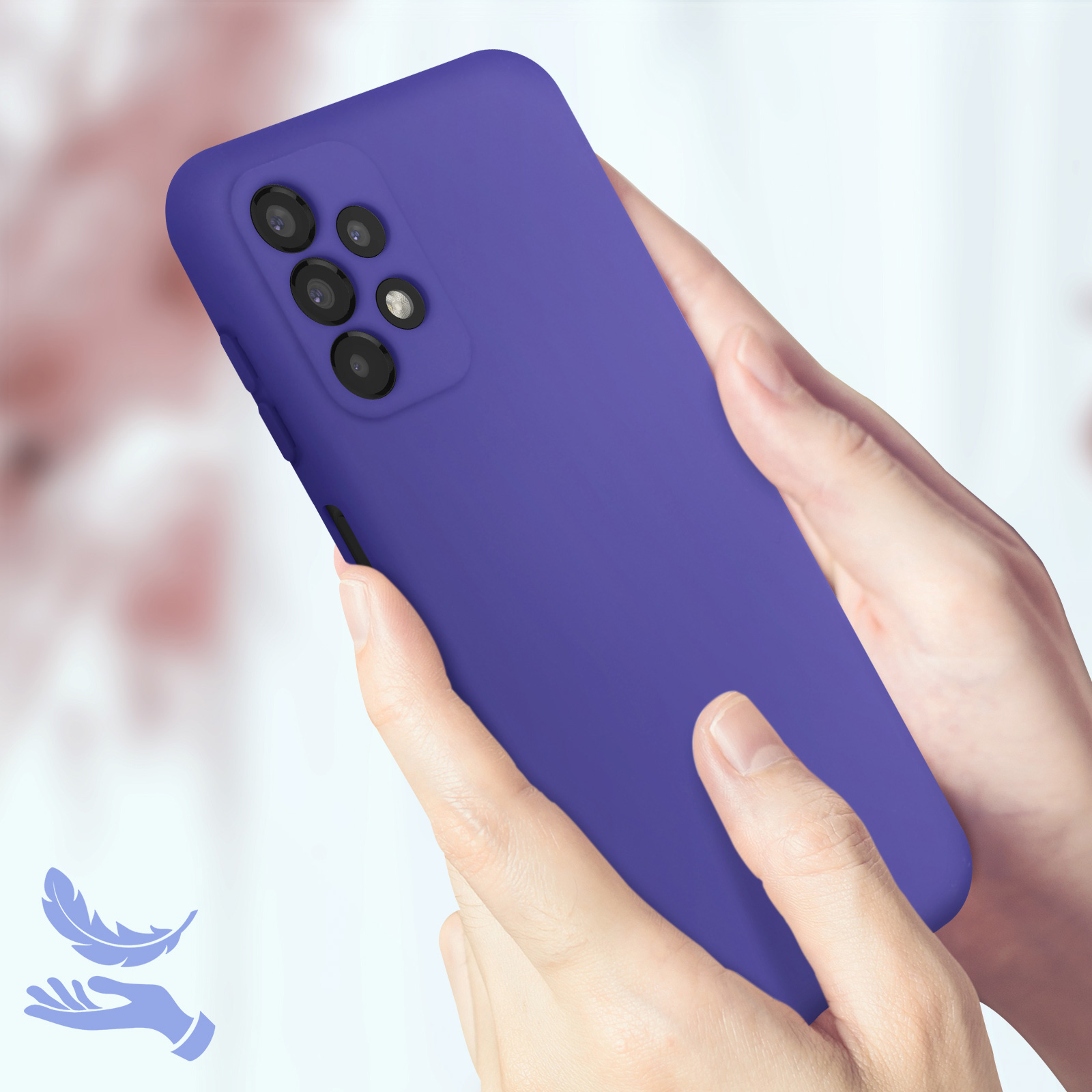 Violett Galaxy Backcover, Touch Soft A13, Series, AVIZAR Samsung, Handyhülle