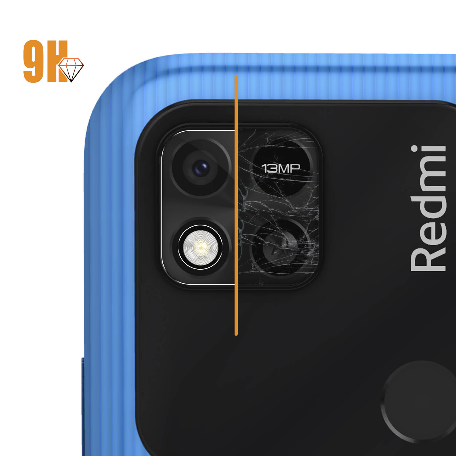 9H Härtegrad Xiaomi Folien(für AVIZAR Rückkamera Redmi 9C)