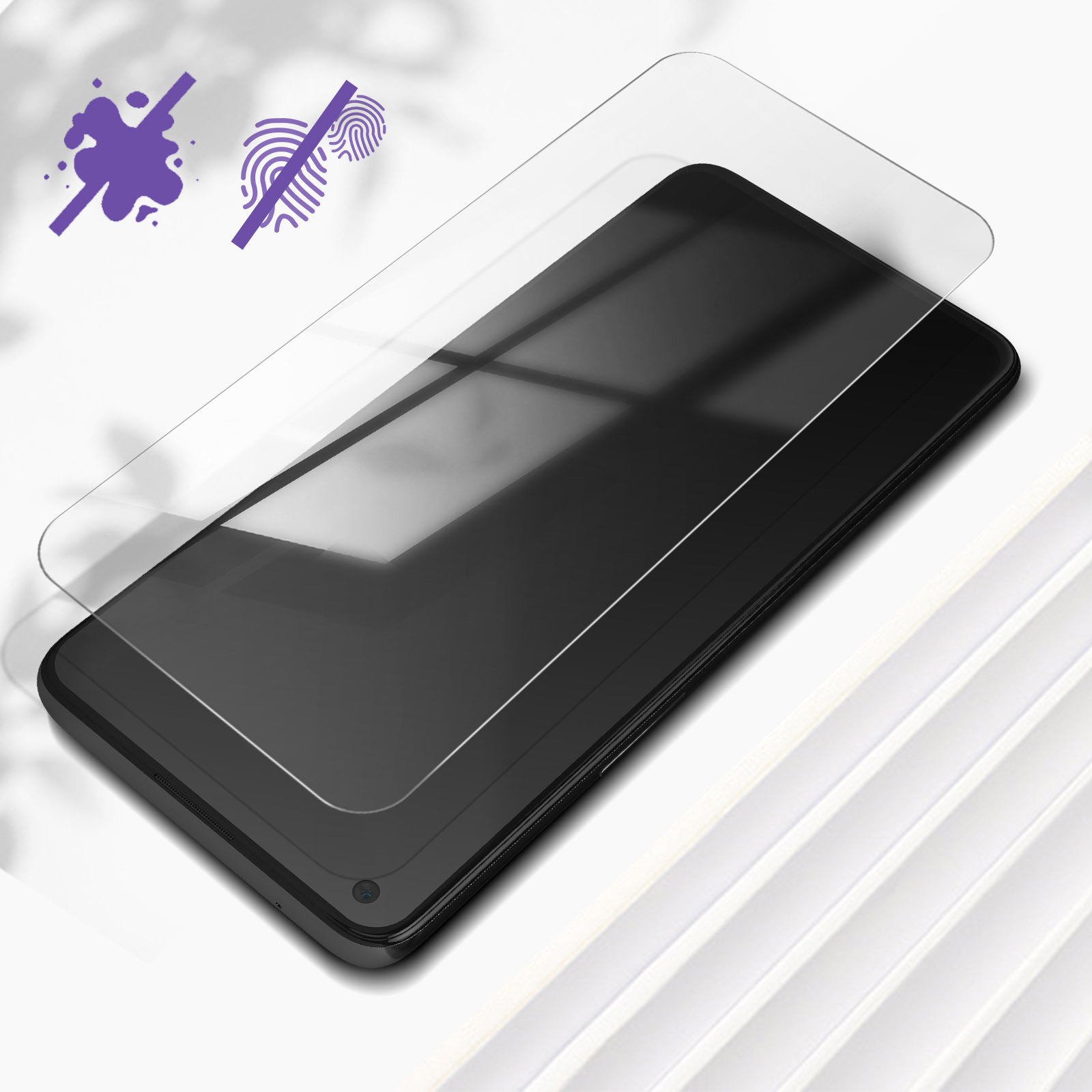 AVIZAR aus gehärtetem Glas Nord 2T) OnePlus Glas-Folien(für
