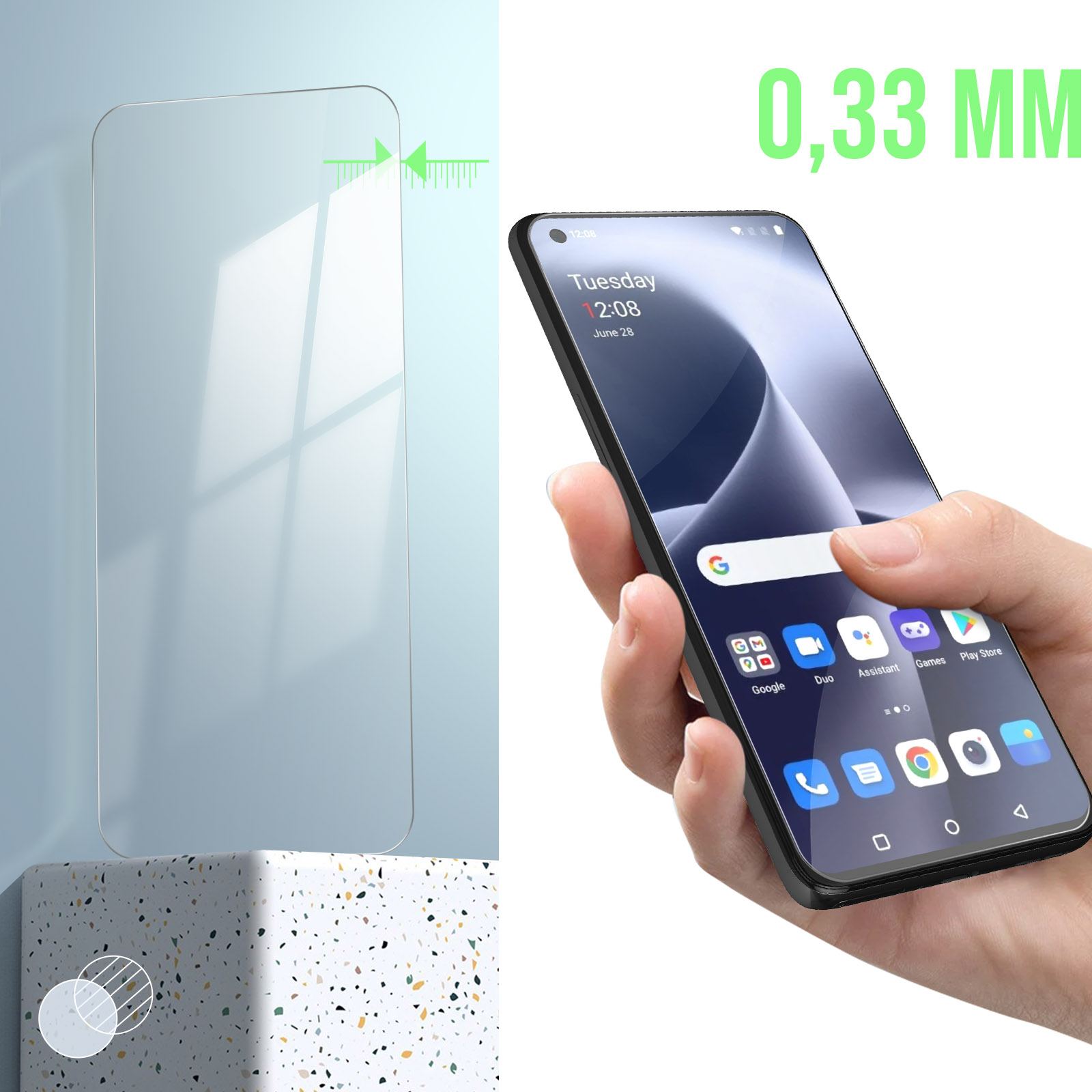 Glas OnePlus AVIZAR Nord Glas-Folien(für gehärtetem 2T) aus