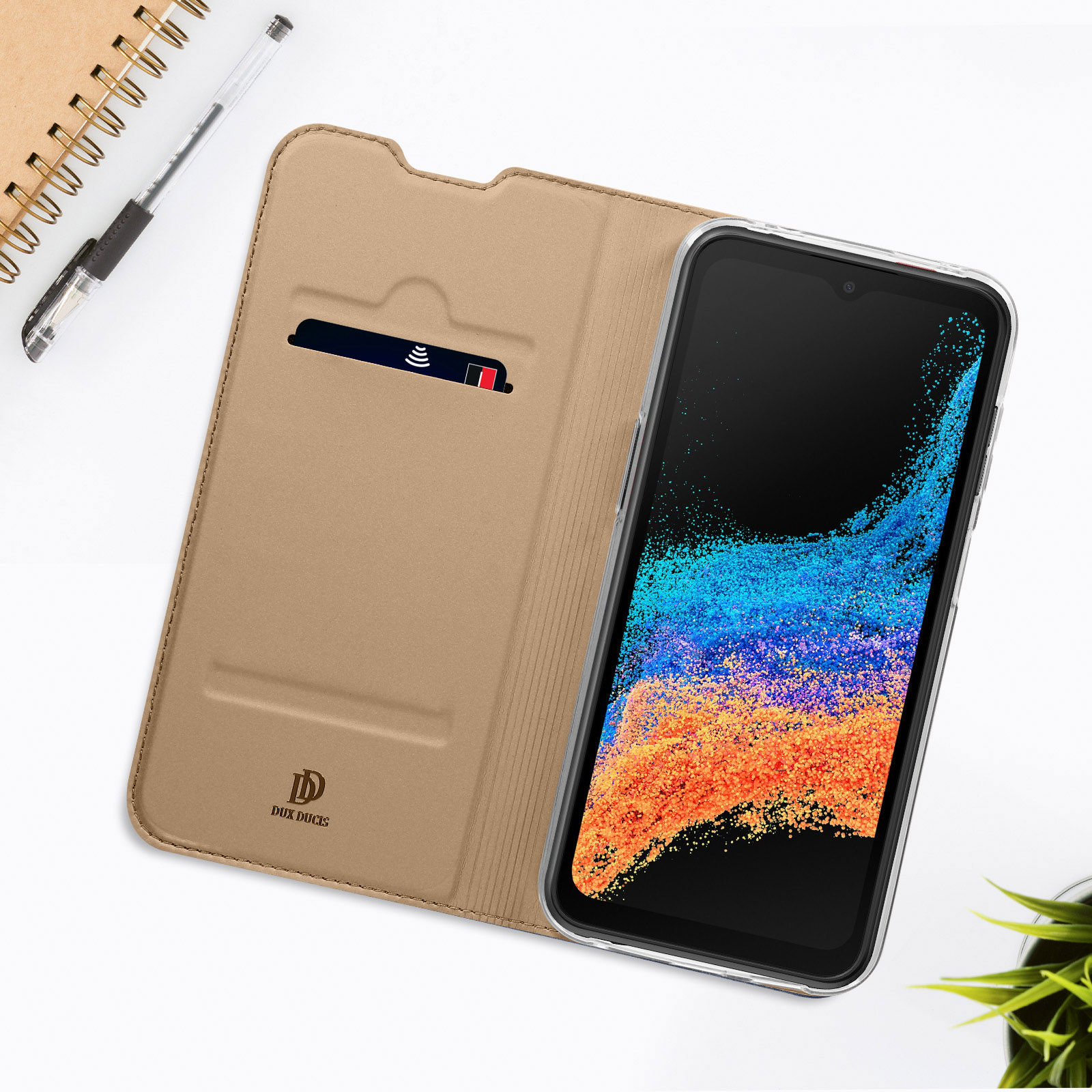Pro, DUX Galaxy Xcover DUCIS Samsung, Rosegold Series, Bookcover, Pro 6