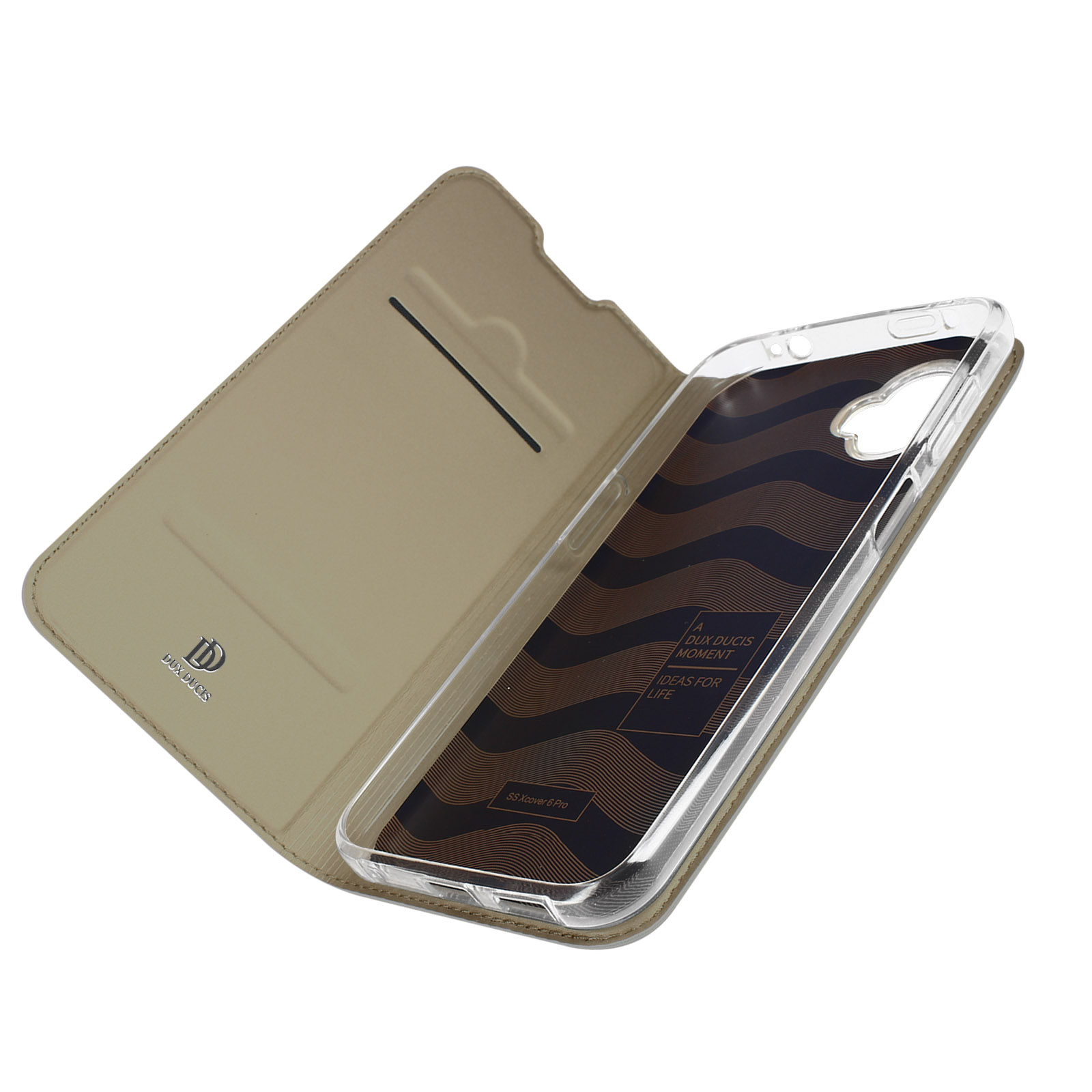 DUX DUCIS Pro Samsung, Series, 6 Bookcover, Gold Xcover Pro, Galaxy