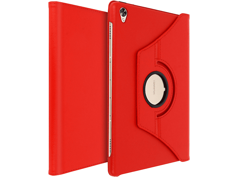 AVIZAR 360 Series Etui Bookcover für Huawei Kunstleder, Rot | Tablet Bookcover