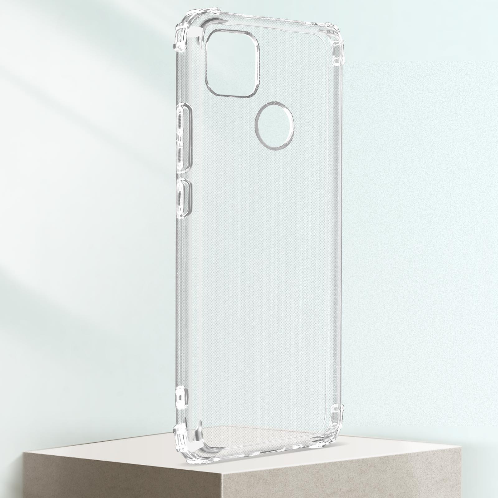 Series, mit AVIZAR Xiaomi, verstärkten Transparent Schutzhülle Backcover, Redmi Ecken 9C,