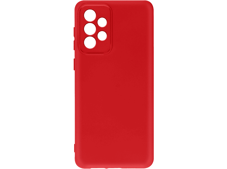 A73 Handyhülle AVIZAR Backcover, Touch Galaxy Samsung, Series, 5G, Soft Rot