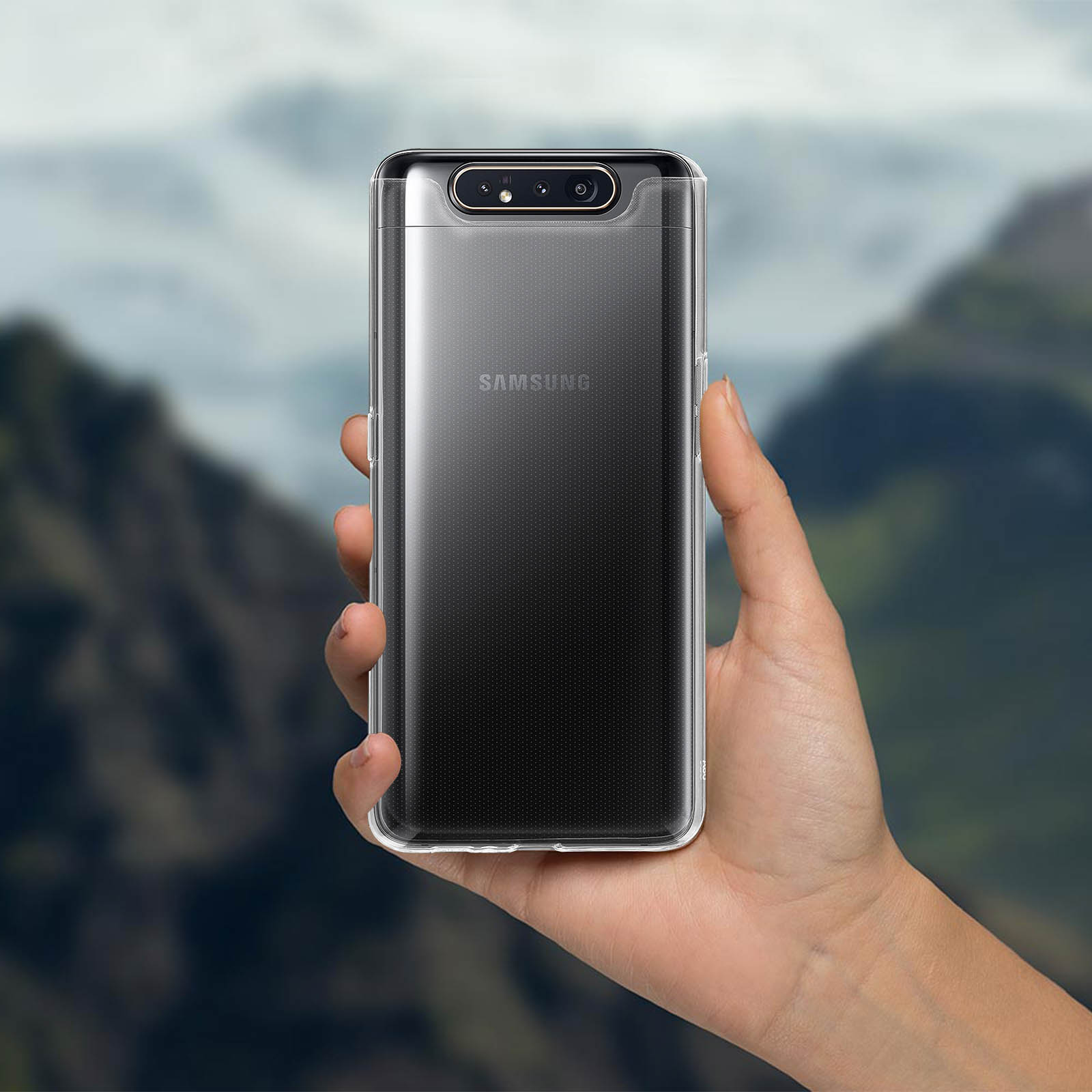 AVIZAR Gelhülle Series, Backcover, Galaxy A80, Transparent Samsung