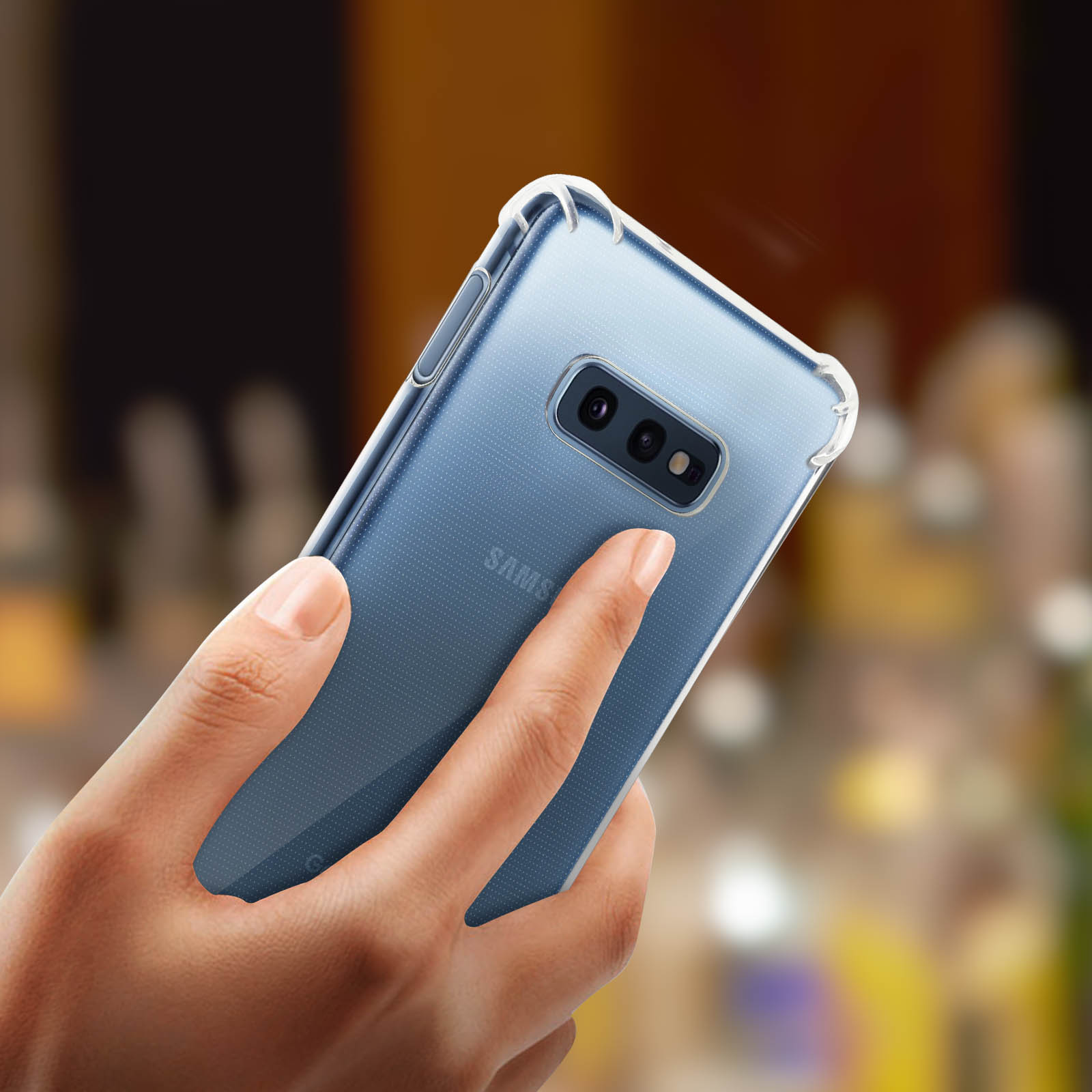 Samsung, S10e, Series, AVIZAR Backcover, Refined Galaxy Transparent