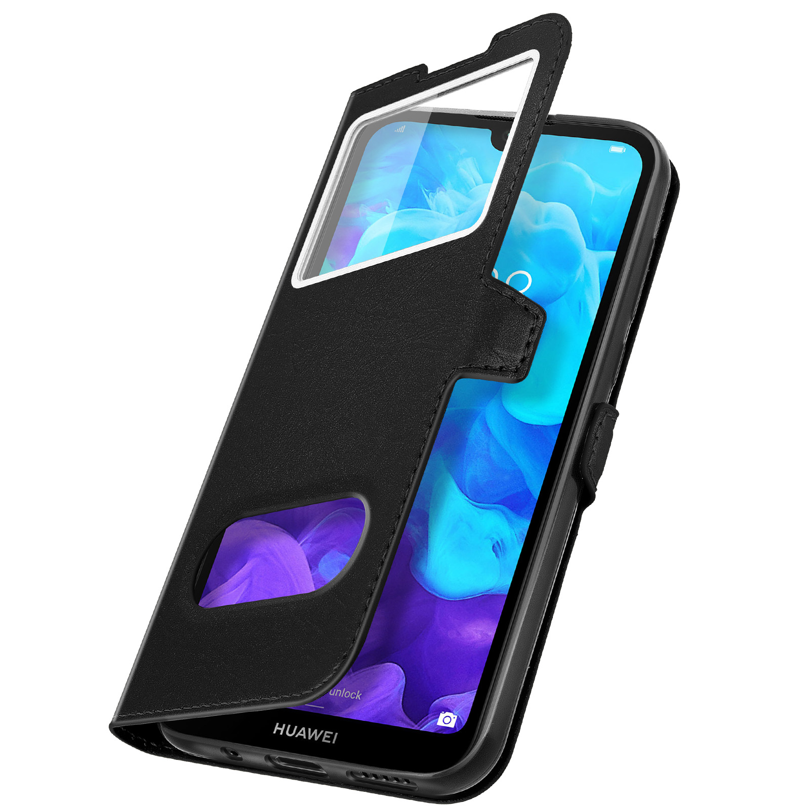 Honor 8S, Schwarz Honor, Towind AVIZAR Series, Bookcover,