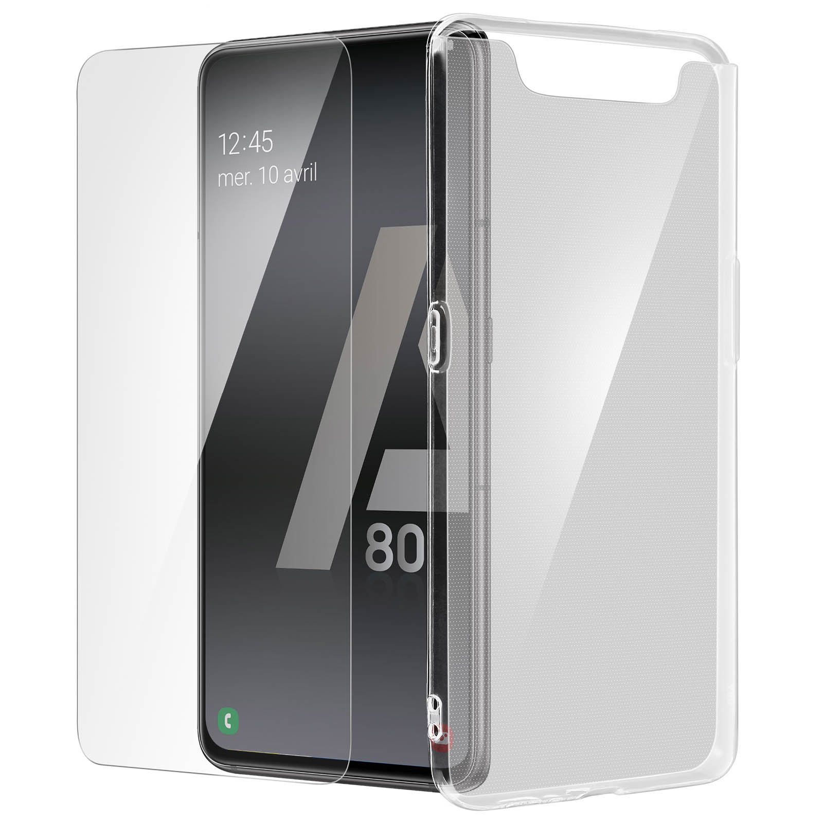 AVIZAR Set Series, Galaxy Backcover, Transparent Samsung, A80