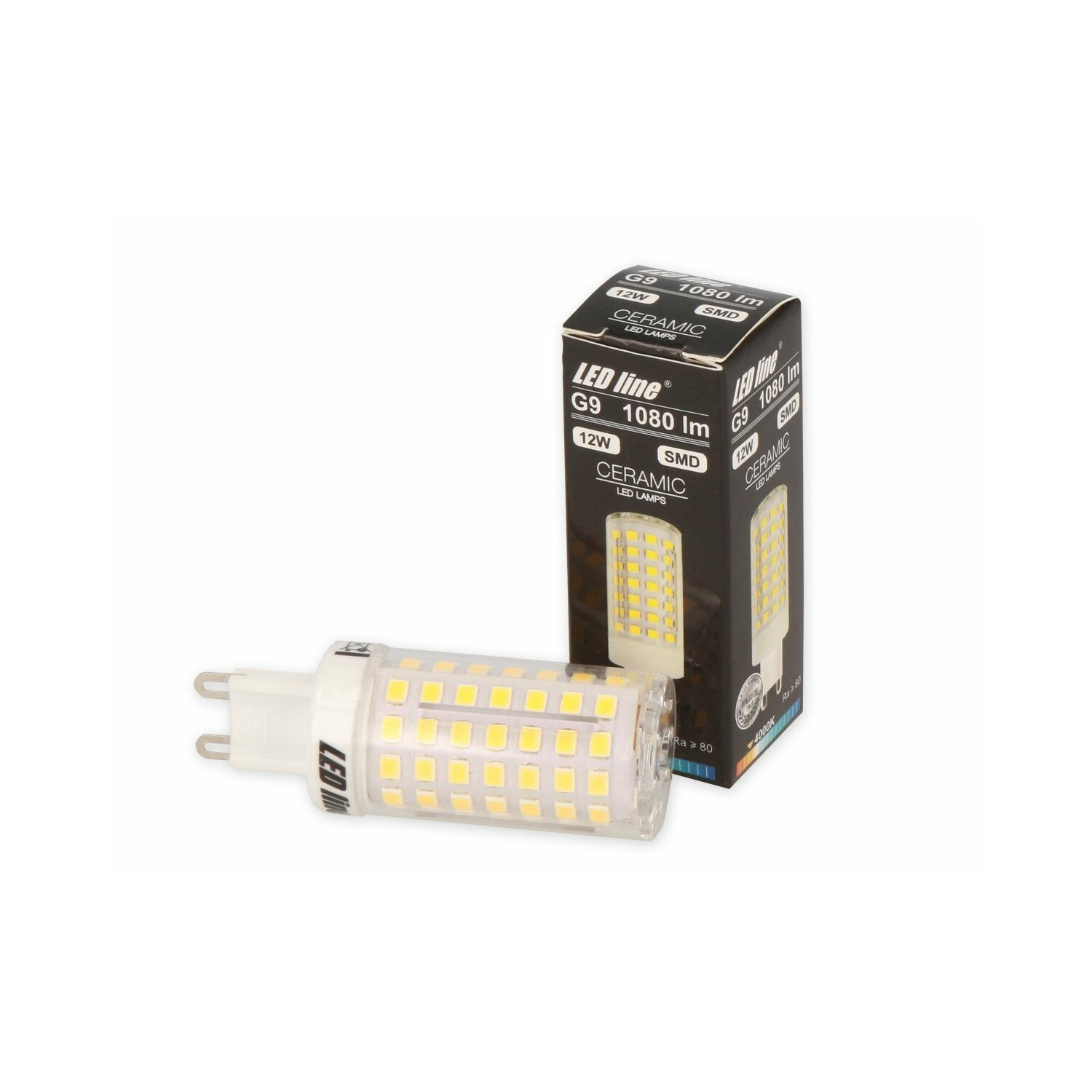 LED LINE G9 LED Lumen 1080 6er Pack Leuchtmittel Warmweiß LED 12W