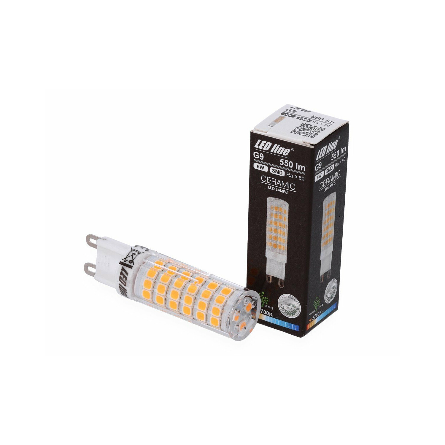 LED LINE G9 LED 10er 6W 550 Warmweiß Pack LED Leuchtmittel Lumen