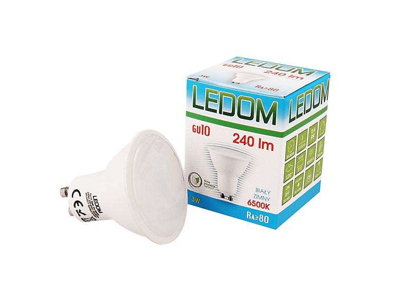 LED LINE 10 Stück GU10 Ø50 Leuchtmittel Neutralweiß 240 3W Lumen 220-240V LED SMD