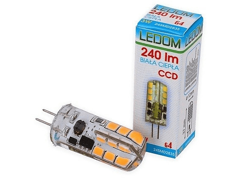 LED LINE G4 | 2 Watt | 12V AC/DC | 220 Lumen | | Silikon LED Leuchtmittel Warmweiß