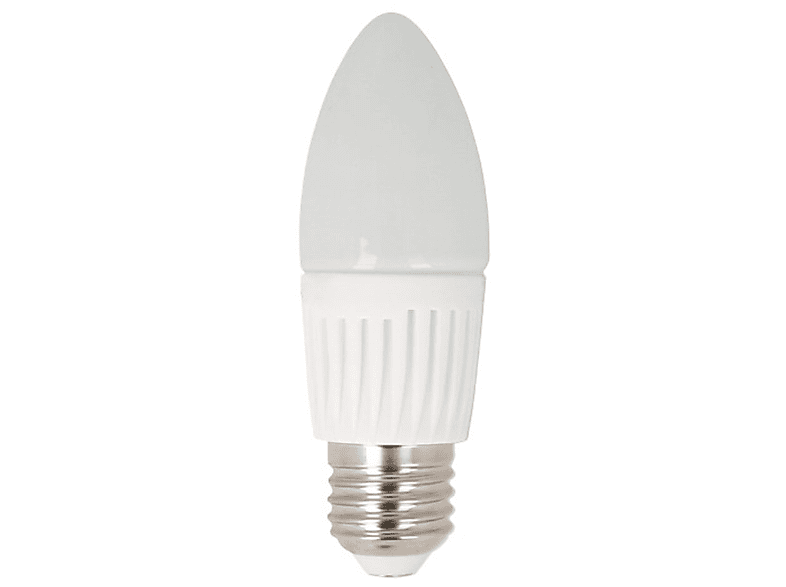 LED LINE 10x | E27 C37 | Kerze | 7W | 630 Lumen | Dimmbar | LED Leuchtmittel Warmweiß