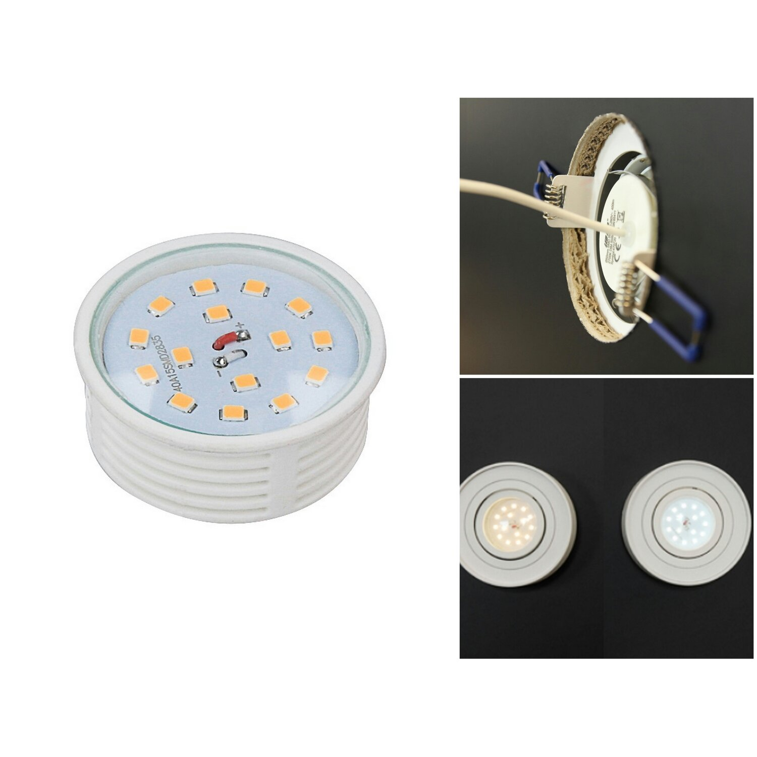 LED LINE 5W Kaltweiß 230V Höhe 400lm Slim LED Dimmbar LED 20mm Strahler Ø50mm