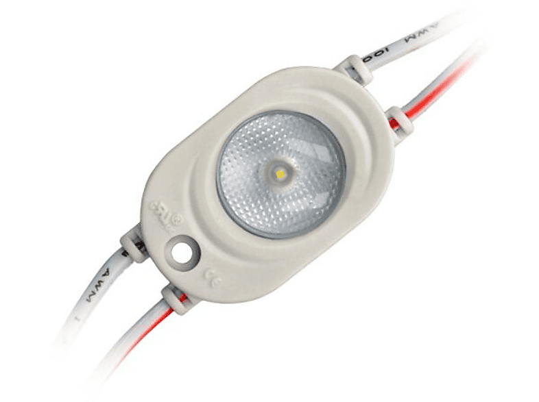 LED LINE 50x IP65 1-LED 1W 95lm Modul Leuchtmittel 12V DC 2835 SMD Kaltweiß LED