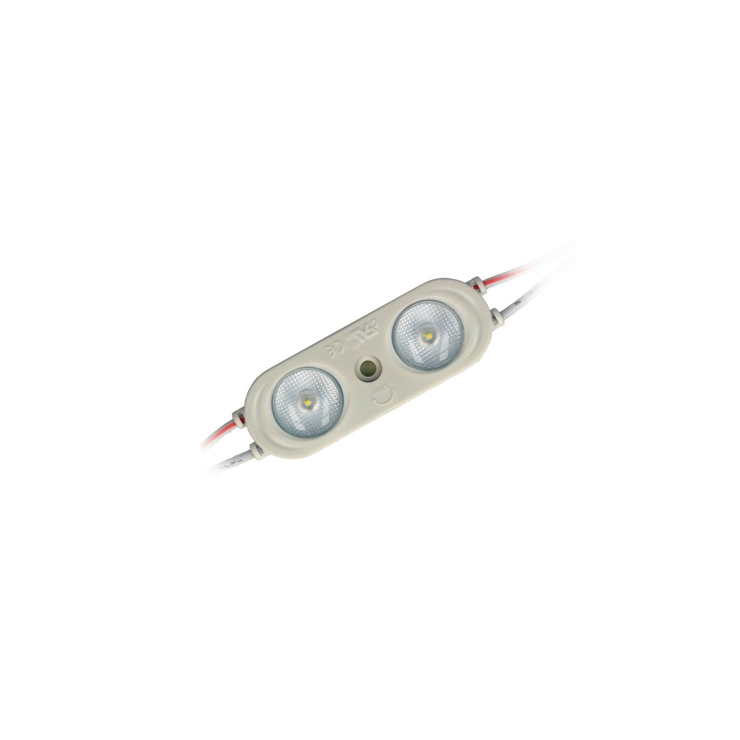 LED LINE 1x 12V DC IP65 2835 Kaltweiß 190lm Leuchtmittel 2-LED 2W LED Modul SMD
