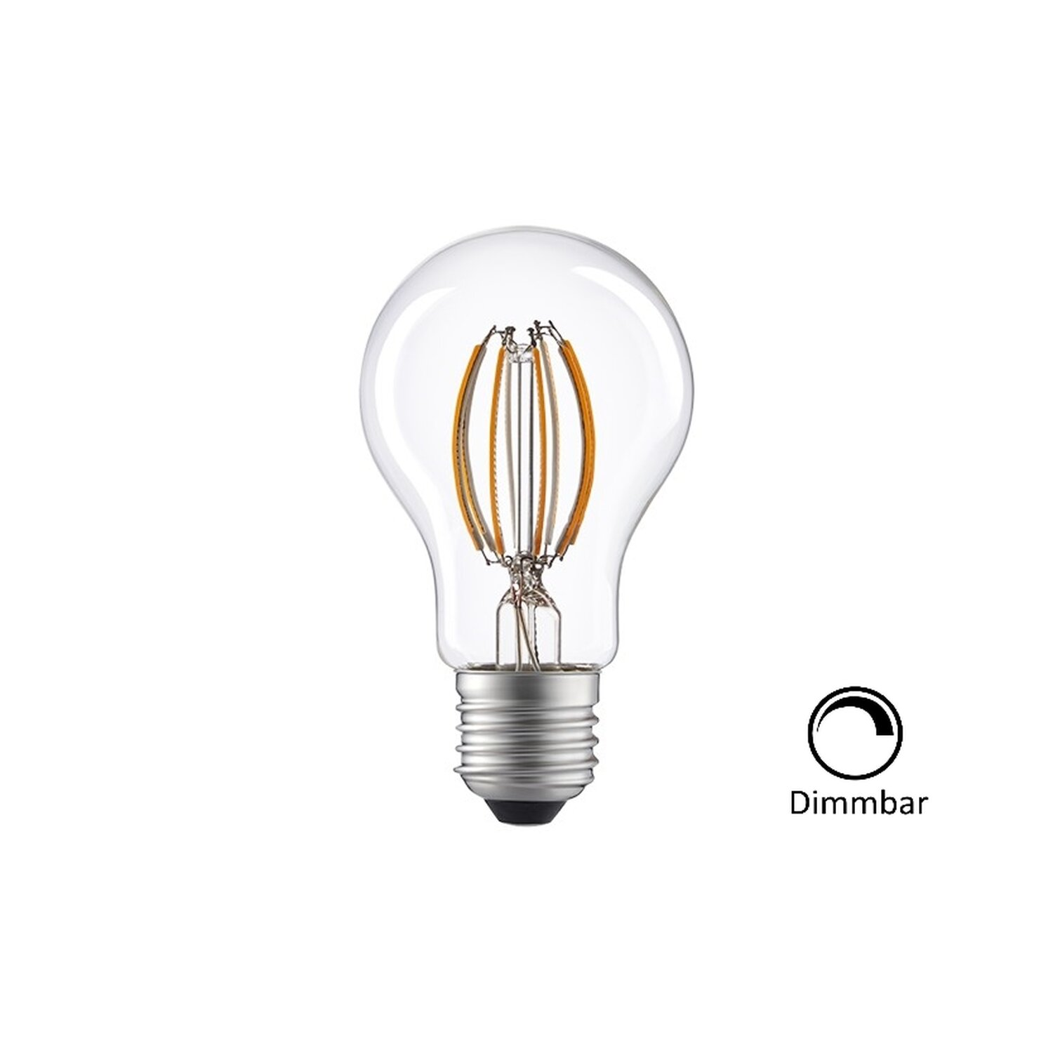 LED LINE LED 8W lm Ø60mm A60 968 E27 Glühbirne Neutralweiß Filament Leuchtmittel Dimmbar LED