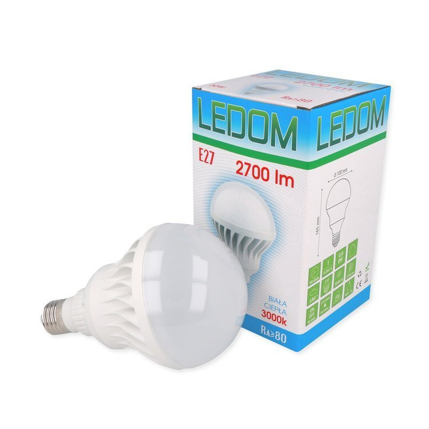 2700 Ceramic LINE E27 LED 10x 30W lm LED LED Leuchtmittel Warmweiß
