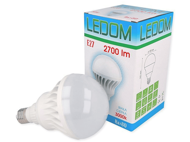 2700 Ceramic LINE E27 LED 10x 30W lm LED LED Leuchtmittel Warmweiß