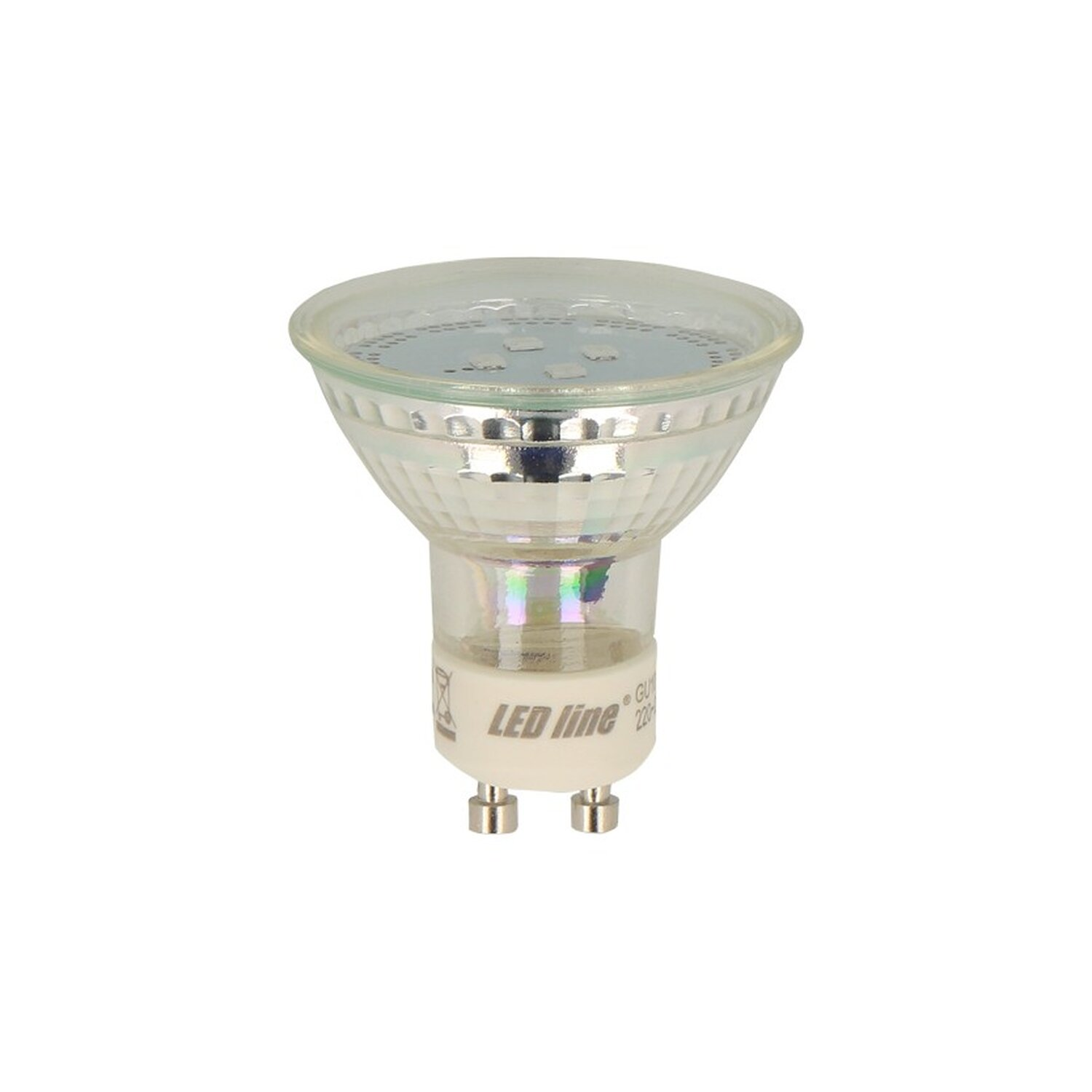LED LINE 5x GU10 Leuchtmittel Lumen 1W LED Kaltweiß 80 SMD 120°