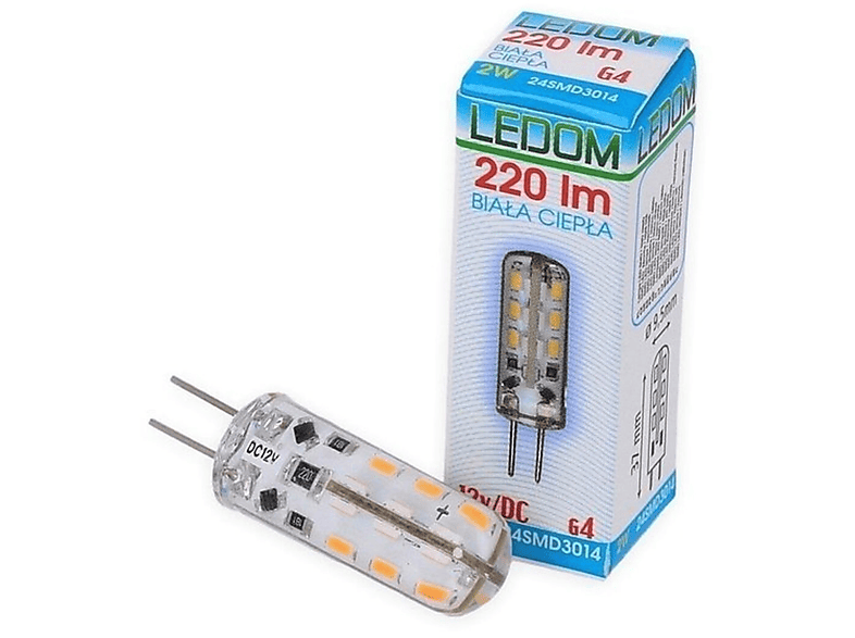 LED LINE 6x G4 | 2 Watt | 12V DC | 220 Lumen | Silikon | LED Leuchtmittel Warmweiß